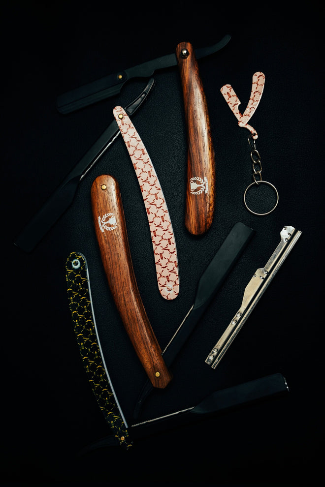 TRDNS Wooden Slide Razor Blade Holder